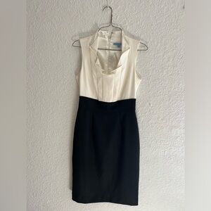 Standout black and white cocktail dress, EUC, size 2